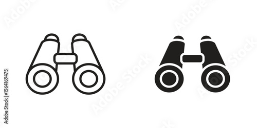 Binoculars icon Design Illustrations. editable web icons