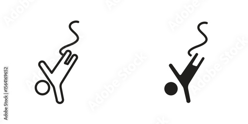 Bungee jumping icon Design Illustrations. editable web icons