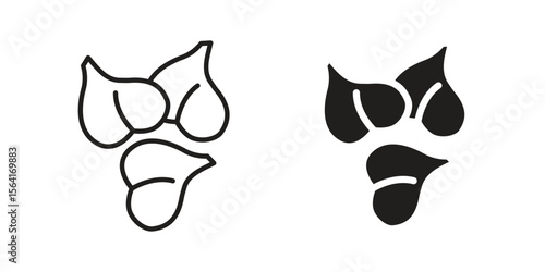 Chickpeas hummus icon Design Illustrations. editable web icons