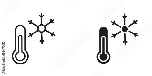 Cold icon Design Illustrations. editable web icons
