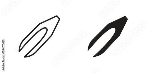 Eyebrow tweezers icon Design Illustrations. editable web icons