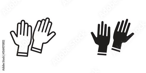 Gloves icon Design Illustrations. editable web icons