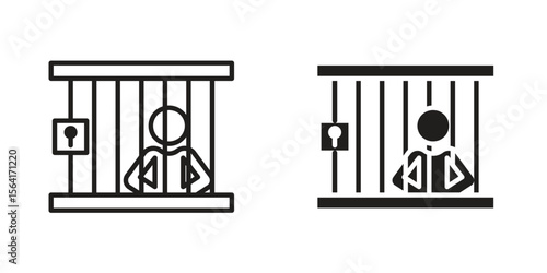 Jail icon Design Illustrations. editable web icons