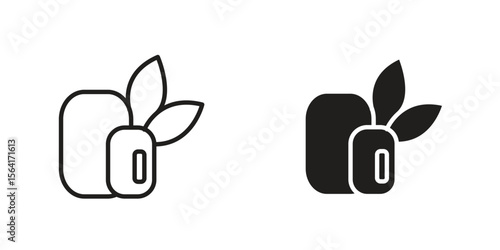 Mint gum icon Design Illustrations. editable web icons