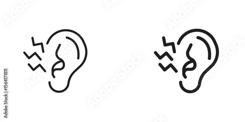 Otitis icon Design Illustrations. editable web icons