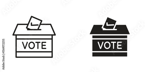 Referendum icon Design Illustrations. editable web icons