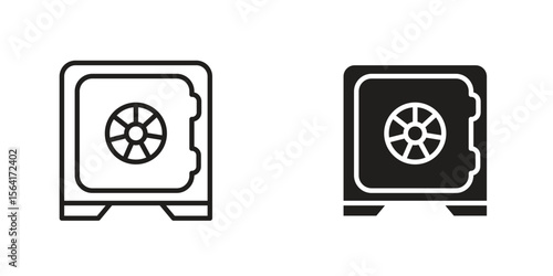 Safe icon Design Illustrations. editable web icons