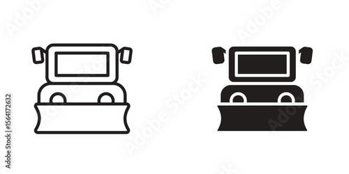 Snowplow icon Design Illustrations. editable web icons