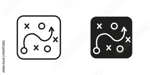 Tactical icon Design Illustrations. editable web icons