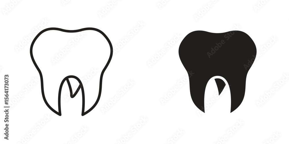 Tooth icon Design Illustrations. editable web icons Tooth icon Design Illustrations. editable web icons