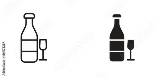 Vodka icon Design Illustrations. editable web icons