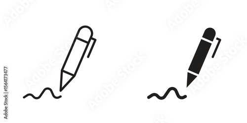 Write icon Design Illustrations. editable web icons