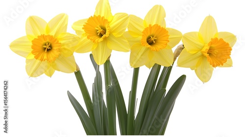 Wallpaper Mural Vibrant Yellow Daffodils Spring Flowers Bouquet Torontodigital.ca