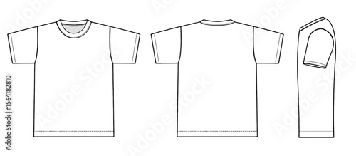 Tshirts illustration (white / side)
