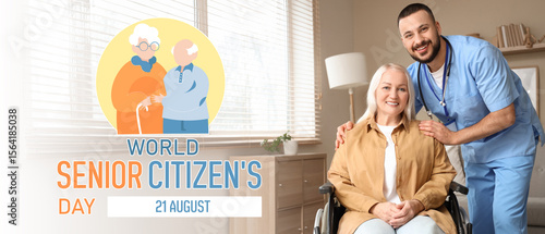 Male doctor with mature wom...