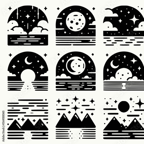 Nachtlandschaft am Horizont - 1