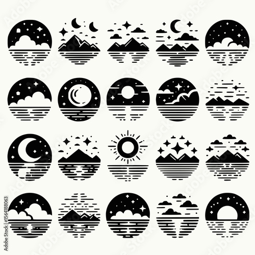 Nachtlandschaft am Horizont - 2