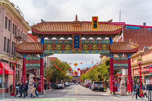 Gate of Harmonious Interest at Chinatown in Victoria, Canada
