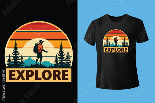 I'd hiking go to adventure T shirt Design