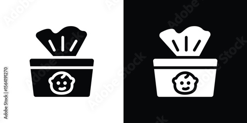 baby wipe icon Vector Logo Template for graphic and web design.