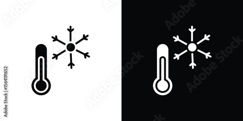 Cold icon Vector Logo Template for graphic and web design.
