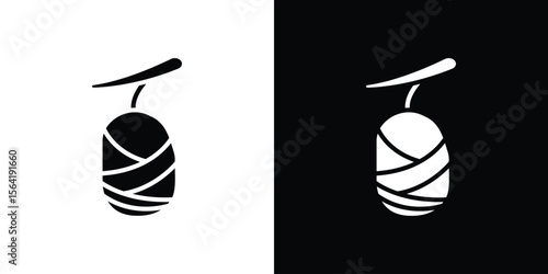 Cocoon icon Vector Logo Template for graphic and web design.