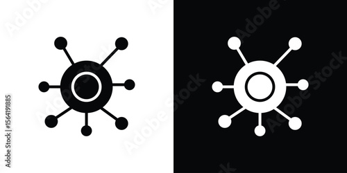 Decentralized icon Vector Logo Template for graphic and web design.
