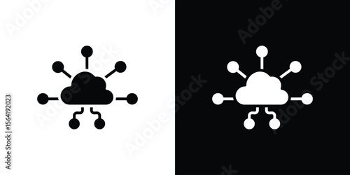 edge computing icon Vector Logo Template for graphic and web design.