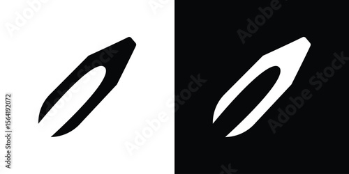 Eyebrow tweezers icon Vector Logo Template for graphic and web design.