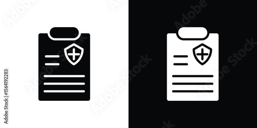 Health insurance icon Vector Logo Template for graphic and web design.