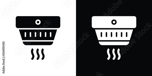 Smoke detector icon Vector Logo Template for graphic and web design.