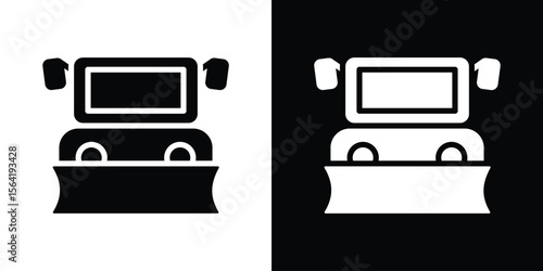 Snowplow icon Vector Logo Template for graphic and web design.