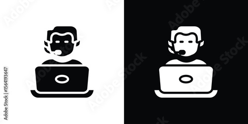 Tech support icon Vector Logo Template for graphic and web design.