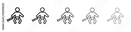 Baby Vaccination icon for your web site design, logo, app, UI.