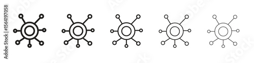 Decentralized icon for your web site design, logo, app, UI.