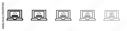 Front end icon for your web site design, logo, app, UI.