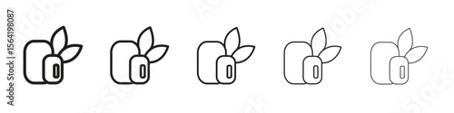 Mint gum icon for your web site design, logo, app, UI.