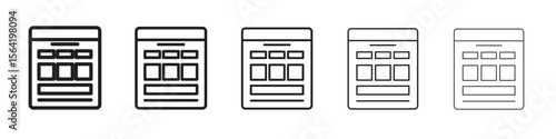 Mood board icon for your web site design, logo, app, UI.