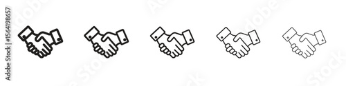 Shake hands icon for your web site design, logo, app, UI.