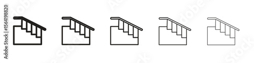 Stairs icon for your web site design, logo, app, UI.