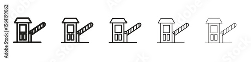 Toll road icon for your web site design, logo, app, UI.