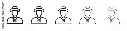 Tourist Guide icon for your web site design, logo, app, UI.