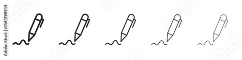 Write icon for your web site design, logo, app, UI.