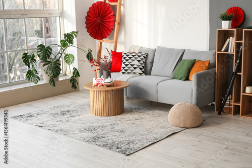 Interior of living room wit...