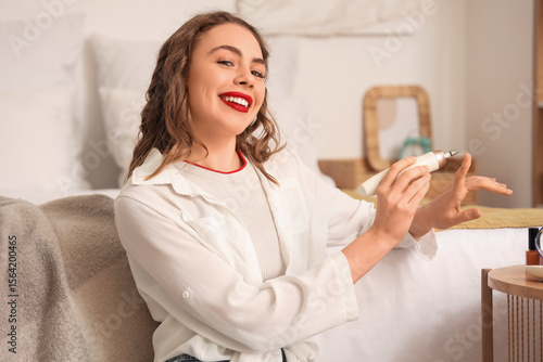 Beautiful young happy woman...