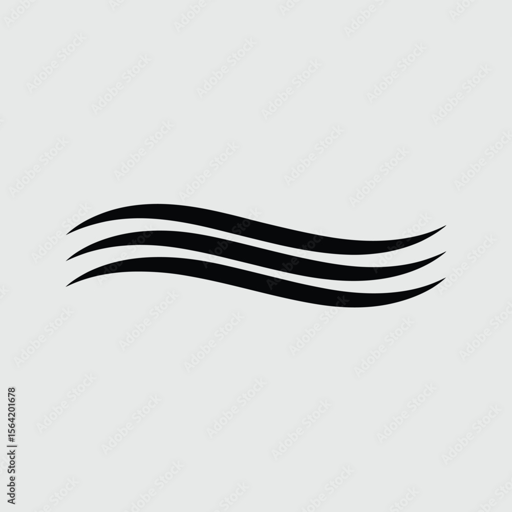 Abstract black wavy lines on a light gray background representing movement Abstract black wavy lines on a light gray background representing movement