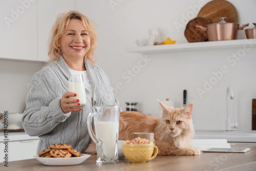 Beautiful middle-aged woman...