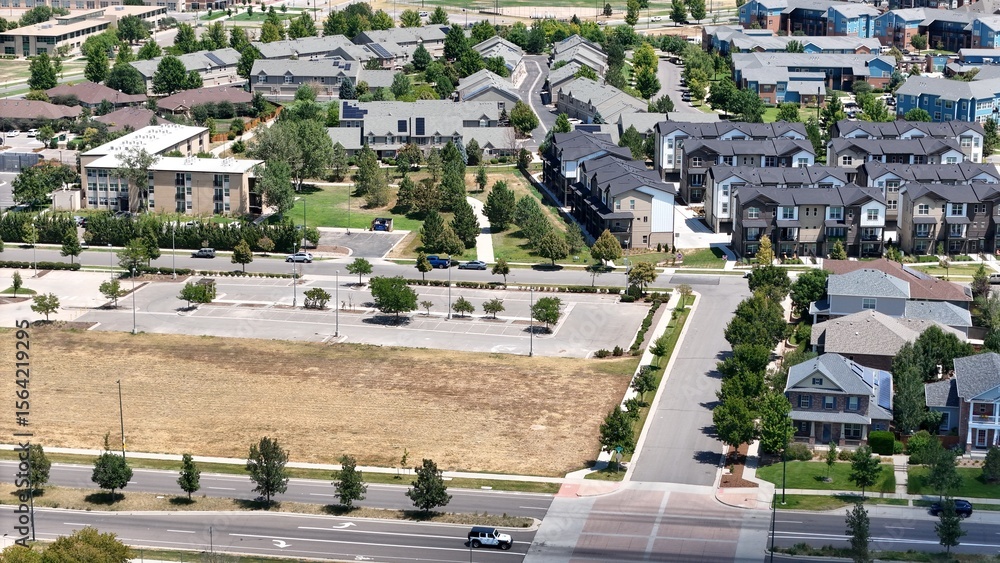 Obraz premium Aerial view of Lowry