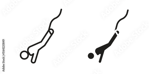 Bungee jumping icon. Vector Illustration. Isolated vector Illustration. EPS Illustration.