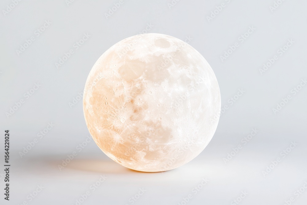 Glowing moon representing mindfulness and tranquility for meditation and relaxation Glowing moon representing mindfulness and tranquility for meditation and relaxation